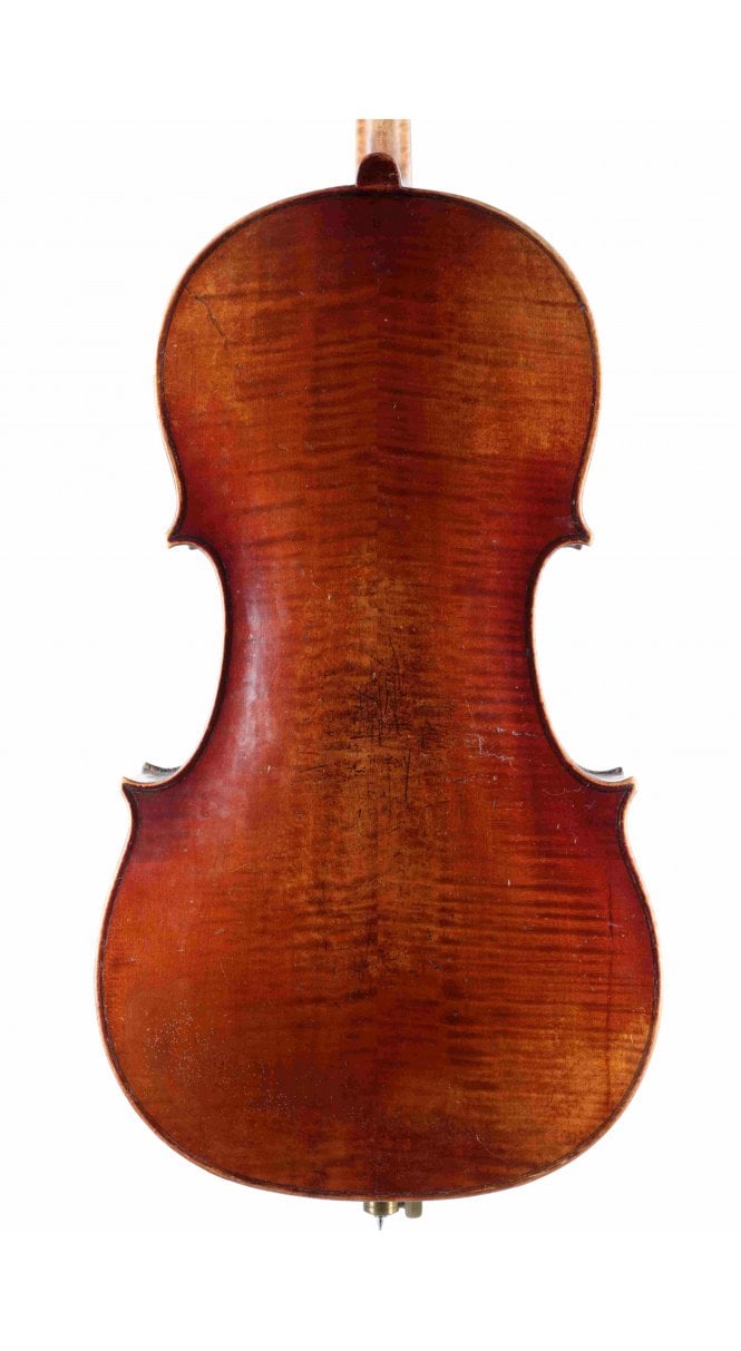 1/2 Size German Cello c.1890 Strad Label