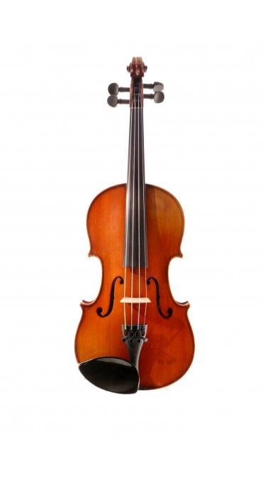 3/4 french violin medio fino in black oblong case bow stamped werner