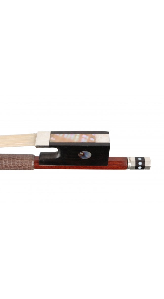 4/4 silver mounted violin bow