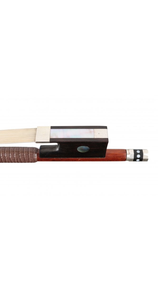 4/4 silver mounted violin bow