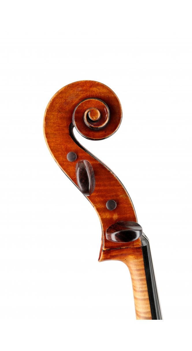 Cello by Charles Georges Brugere sold through Eugene Henry, Mirecourt 1898