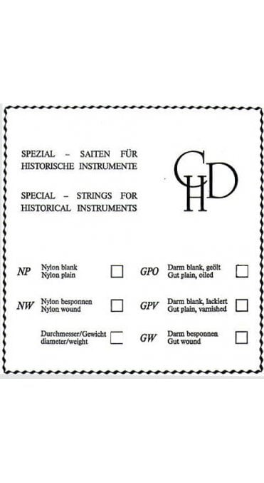 CHD Gut Violin Strings