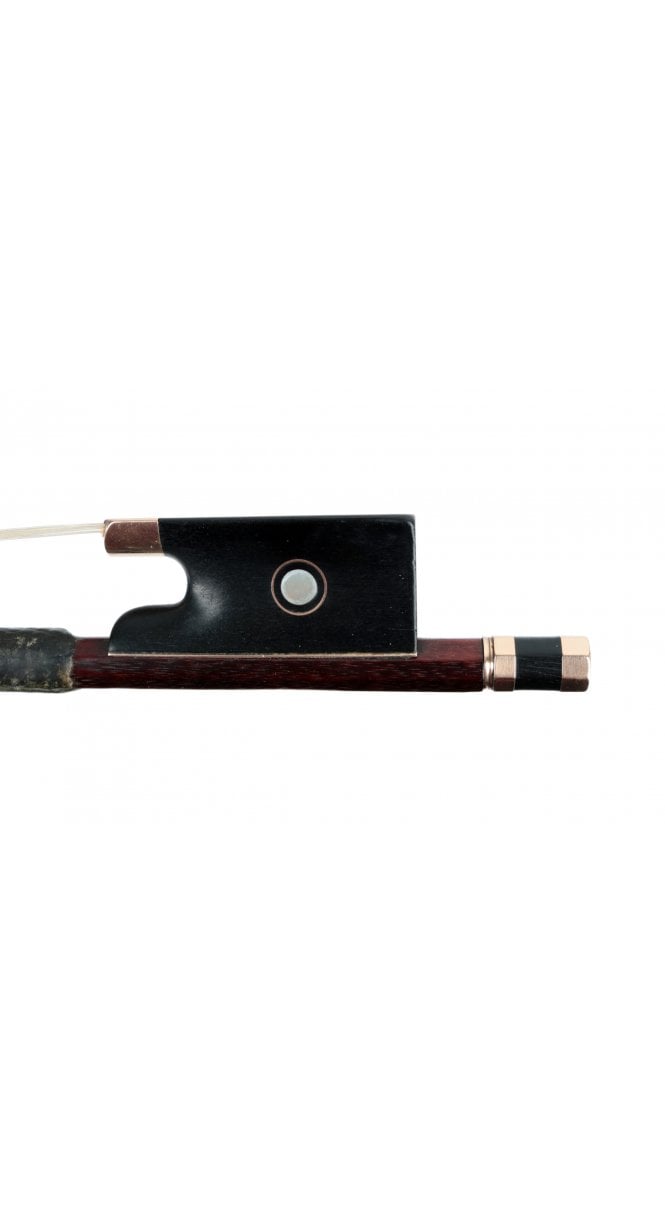 Gold mounted violin bow by Heinz Dölling