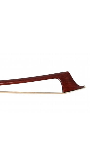 Silver-Mounted Cello Bow – Round Stick, Ipe Wood