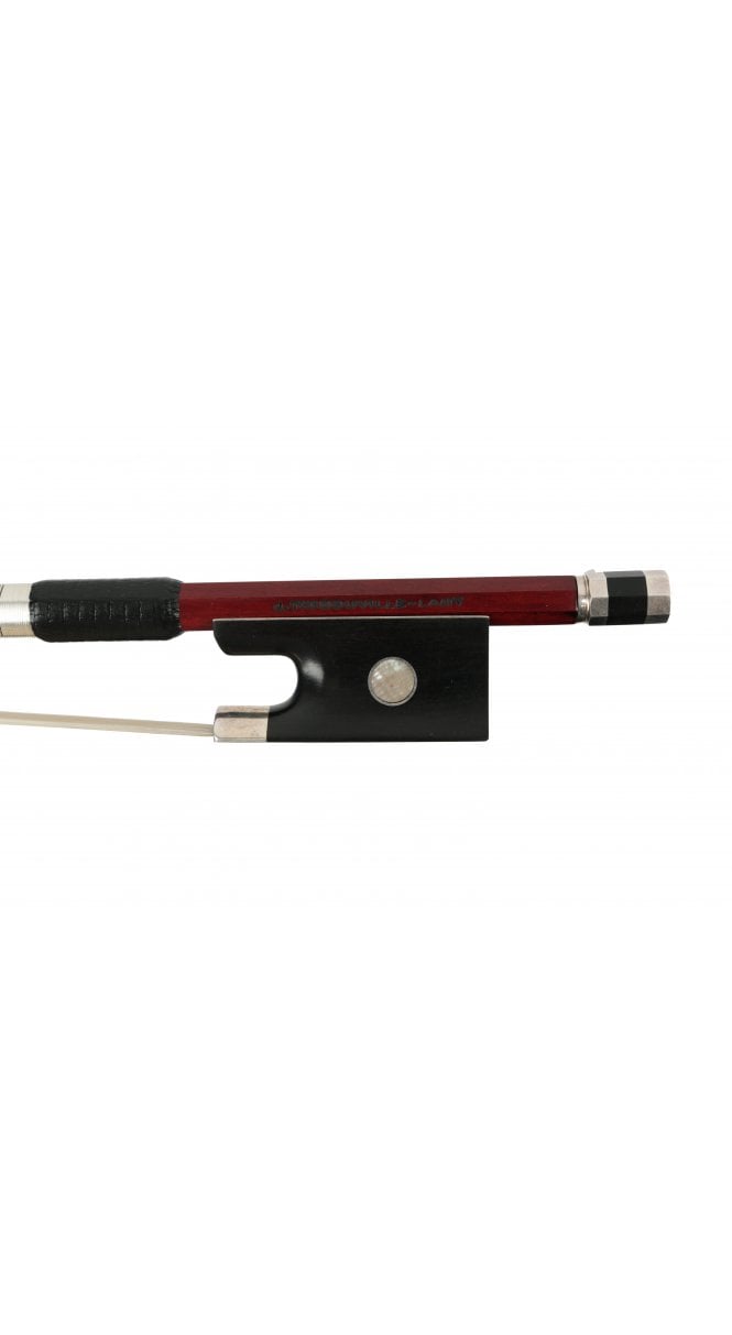 violin bow 4/4 stamped J. Thibouvillle-Lamy, round stick (comes with green bow case, sleeve and paper)